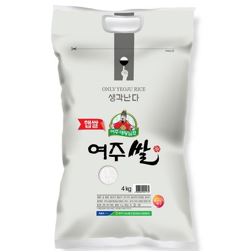 농협 22년 햅쌀 대왕님표 여주쌀, 4kg, 1개