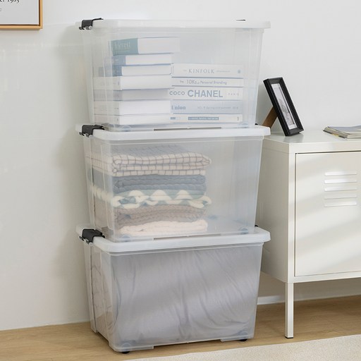 코멧 홈 베이직 투명 리빙박스