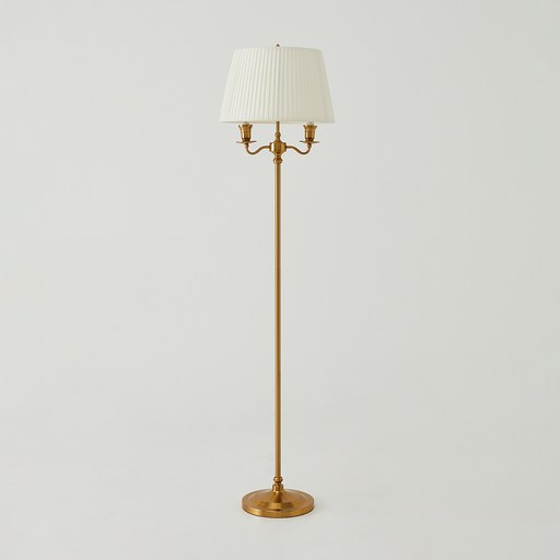 한샘 뉴 엘리시아 플로어 램프 장스탠드, 아이보리  스틸  골드