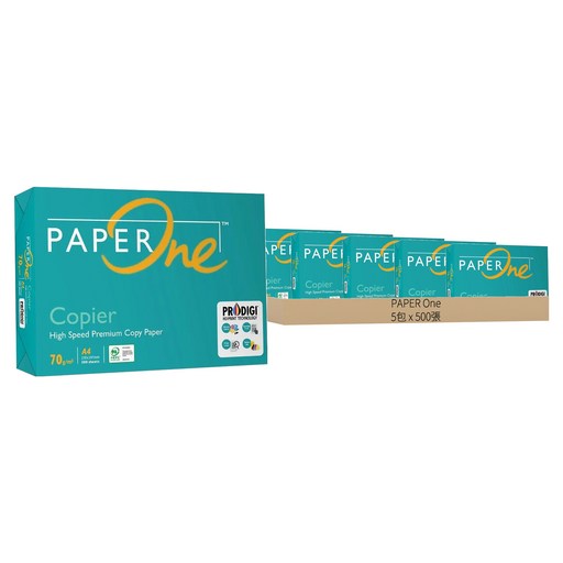 PAPER One Copier 多功能高效影印紙, A4, 5包