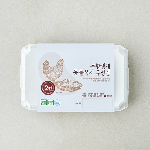 [로켓프레시] 조인 동물복지 인증 무항생제 유정란 780g