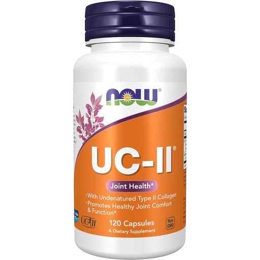NOW Foods UC-II 膠囊, 120錠, 1個