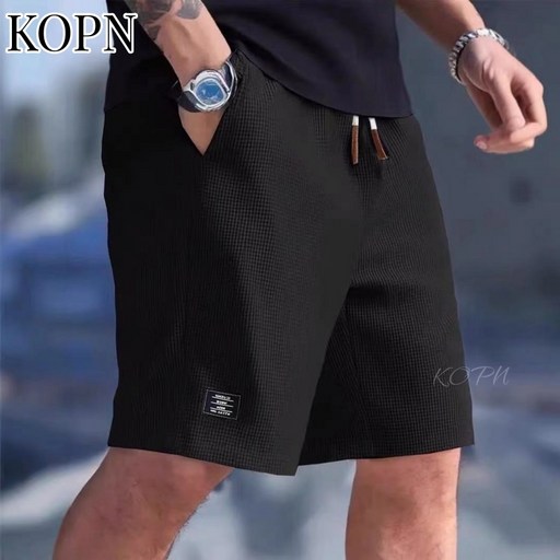 KOPN 남성 여름 운동 5부 반바지 루즈핏 경량 아웃도어 스포츠 데일리 트레이닝 팬츠