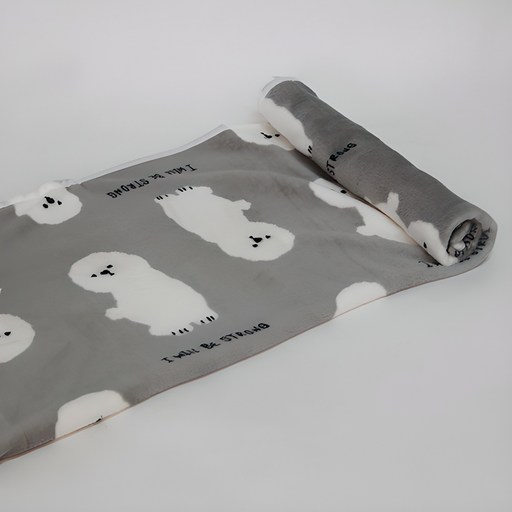 귀여운 동물패턴 극세사 캠핑  무릎담요