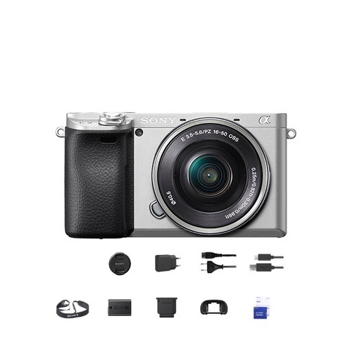 소니 미러리스 카메라 알파 A6400L (SELP1650 파워 줌렌즈킷), 실버