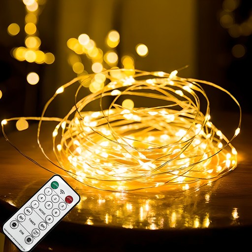 홈데코 LED USB 감성조명 와이어 전구 100구와 리모콘으로 만들어보는 아늑한 공간