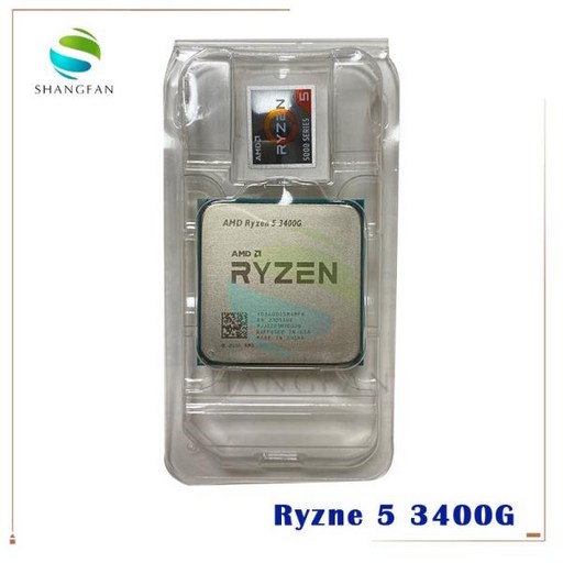 AMD Ryzen 5 3400G R5 3400G 3.7 GHz 쿼드 코어 8 스레드 65W CPU 프로세서, YD3400C5M4MFH YD340GC5M4FISo, 한개옵션0