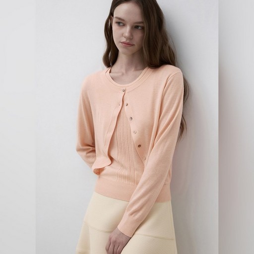 백화점 정품 25FW 잇미샤 울 블랜드 레이어드 니트탑 ITQ2KPO770