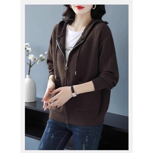 써니핏 기본 니트 후드티 가을 환절기 간절기 후드 S1008