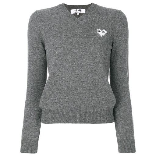 꼼데가르송플레이 하트 로고 니트 스웨터