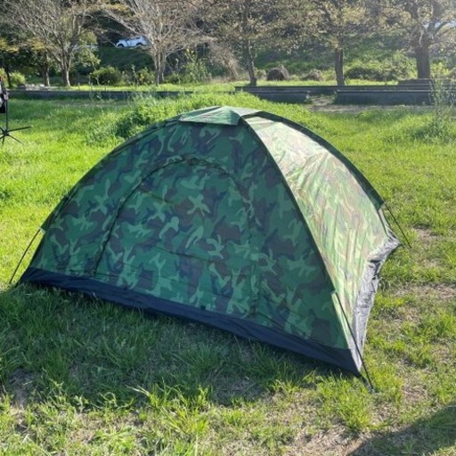 백패킹 텐트 장비 소형 부시크래프트 밀리터리 카모 1인용 백팩킹 텐트