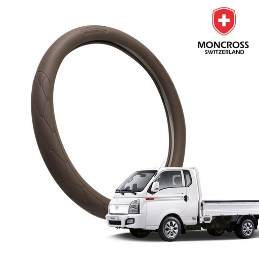 딜온 몽크로스 프리미엄 엠보 퀼팅 핸들커버, 포터2 브라운