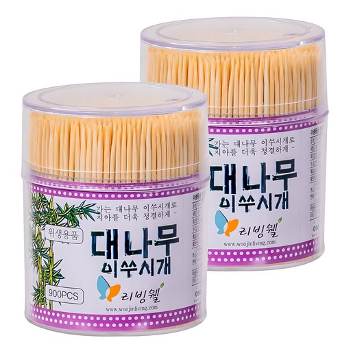 리빙웰 대나무 이쑤시개 대