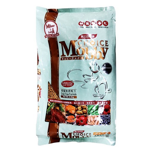 Mobby 莫比 全齡貓 愛貓無穀配方 乾飼料, 1袋, 6.5kg, 鹿肉 + 鮭魚