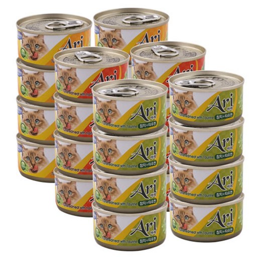 테비 아리캔 3종혼합80gx24개, 1박스