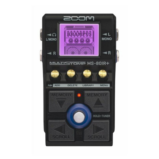ZOOM 줌 MultiStomp MS-80IR+ 기타 앰프 및 캐비닛 시뮬레이터 멀티 스톰 박스