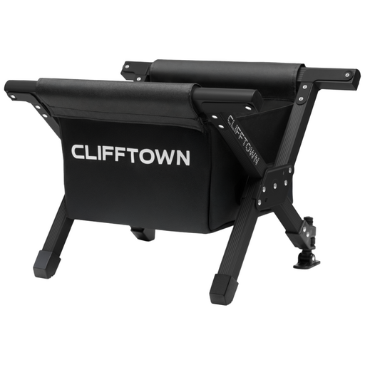 클리프타운 접이식 아이스박스 쿨러스탠드 받침대 플러스  바스켓  보관파우치 세트, 블랙