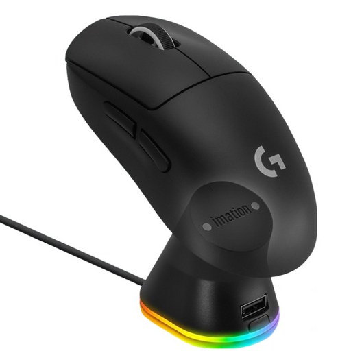 이메이션 차징독2 RGB 충전독2 로지텍 무선마우스 (G502/502X/G703/G903/GPRO/지슈라/지슈라2 등 호환)
