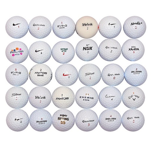 브랜드혼합 골프공 로스트볼 A, 단일 색상, 30개