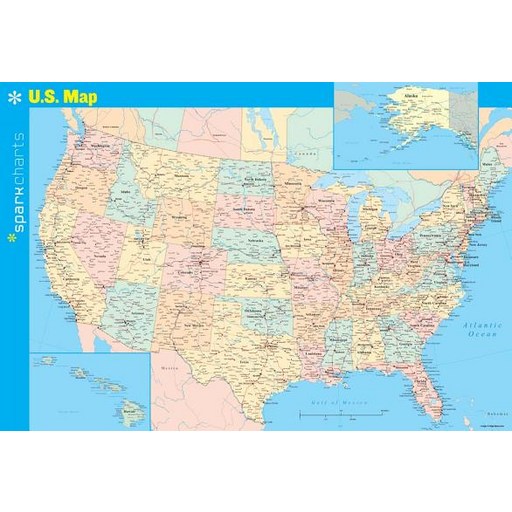 U.S. Map, Folded