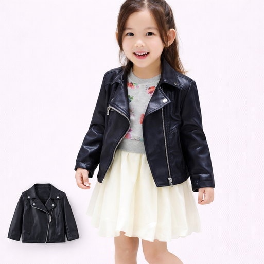 아동 여아 가죽 라이더자켓 키즈 레더 점퍼 간절기 아우터