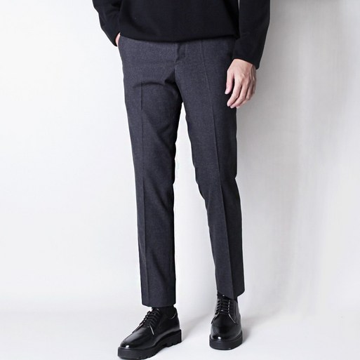 디아웃핏 남성 프리미엄 겨울 기모 히든밴딩 울 슬랙스 빅사이즈 정장바지 구김없는 링클프리 스판 팬츠