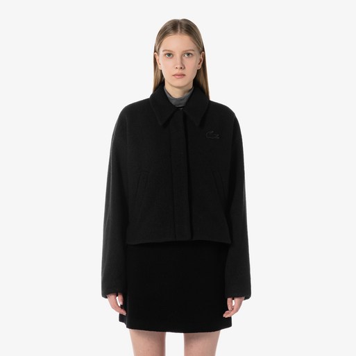 라코스테 공식 여성 울 카라 크롭 자켓 BF802154N 031