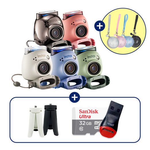 인스탁스 PAL 팔 디지털 키링캠전용 수납 파우치선물SET