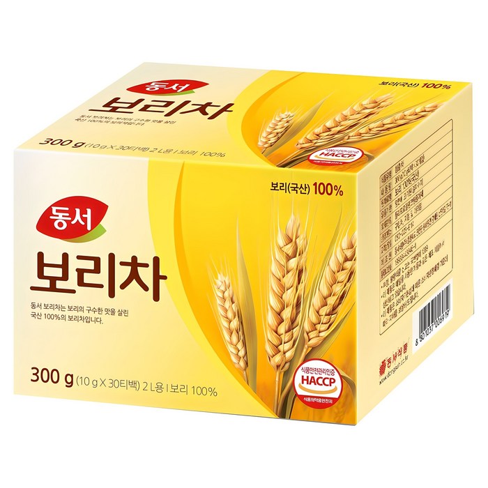 동서 보리차 티백 10g 30개입 끓여 마시는 곡물차