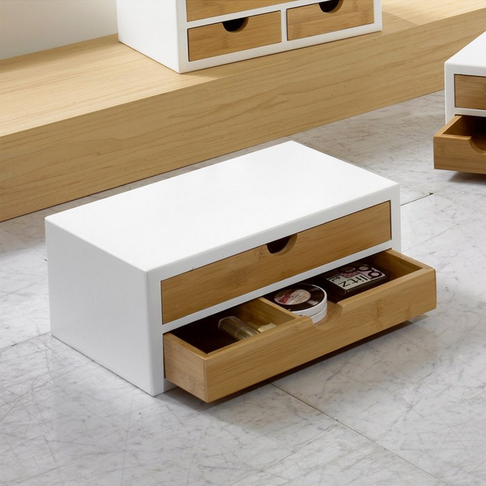 프리메이드 원목 미니서랍함 2칸