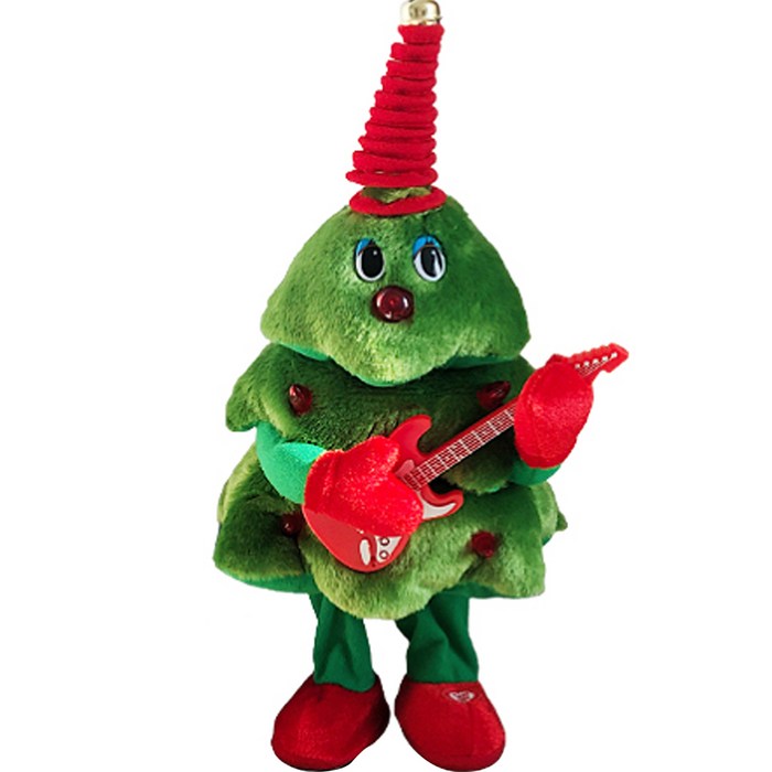 다다랜드 캐롤나오는 춤추는 크리스마스 기타 트리 인형, 38cm, 트리 6990986183