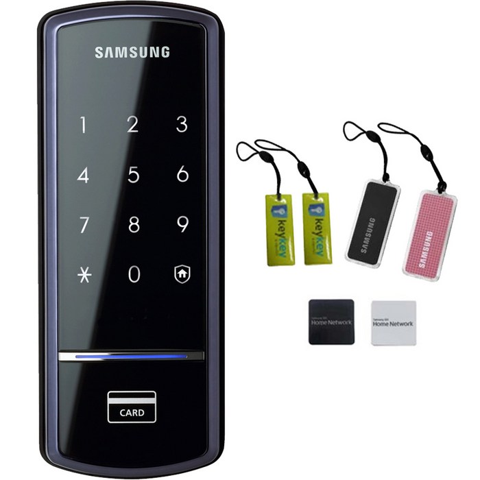 삼성SDS 스마트 디지털 보조키형 도어록 SHS1321  카드키 2p  걸이형 카드키 2p, SHS1321