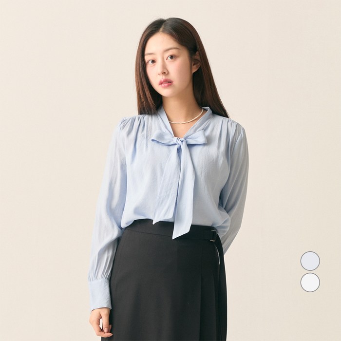 로엠 여성용 타이 변형 블라우스