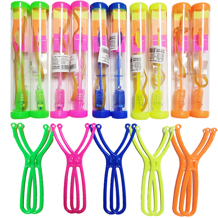 해피아이 LED 불빛 낙하산 새총 통 5종 10p, 혼합 색상, 1개