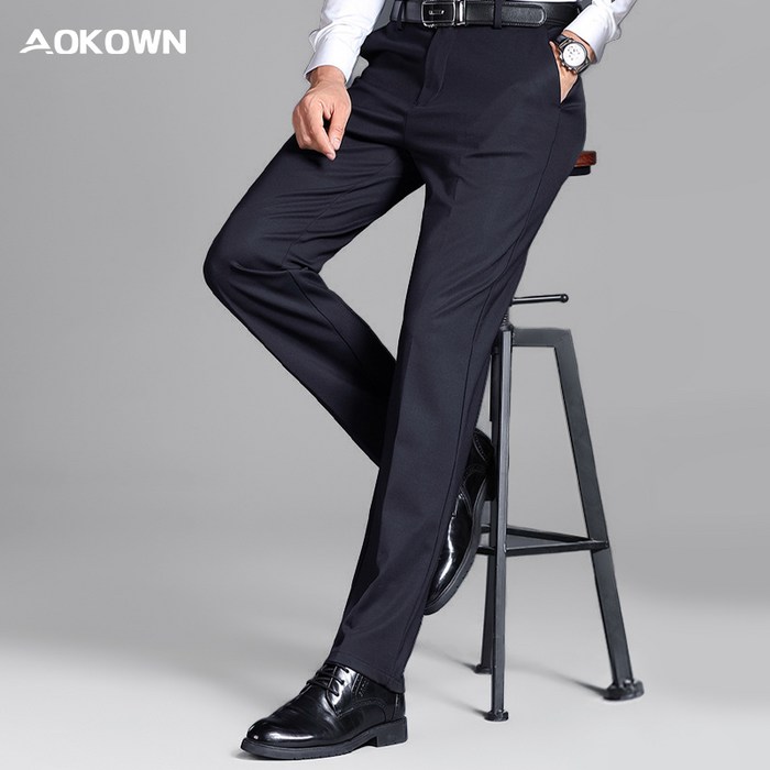 AOKOWN 중년 남자 스판 정장바지 구김없는 남성 정장바지 3236 AOKOWN 중년 남자 스판 정장바지 구김없는 남성 정장바지 3236