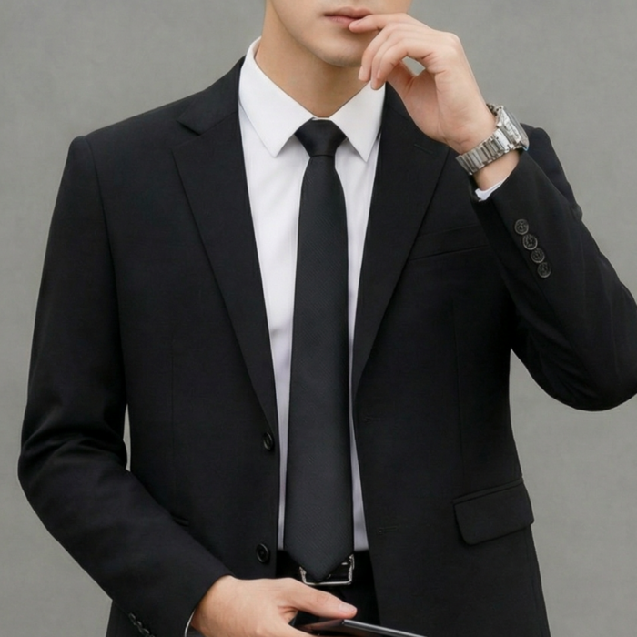 로멀리 남자 자동 넥타이 슬림