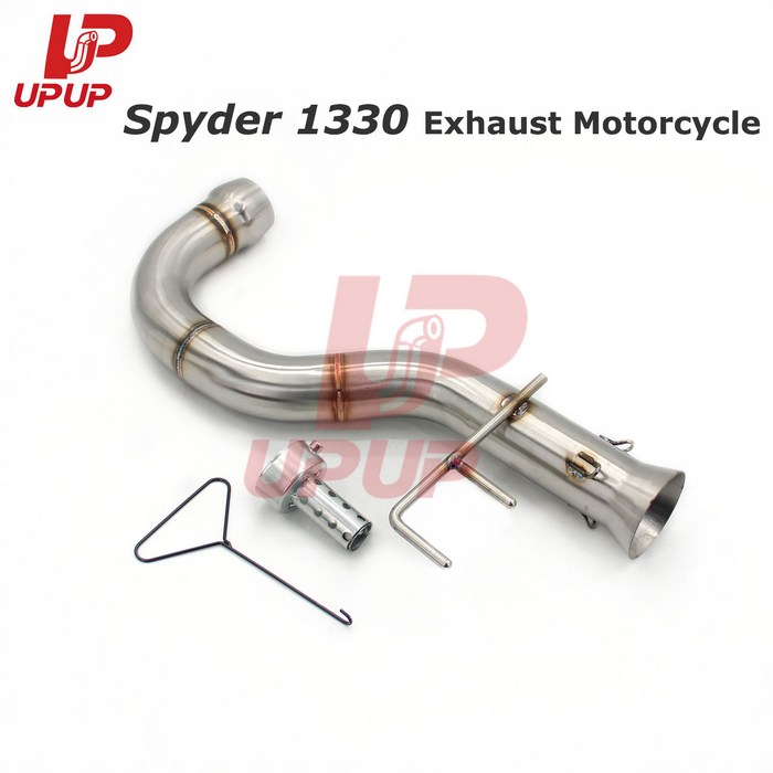 캔암 스파이더 F3 1330 스파이더1330 배기 튜브용 바이크 오토바이 미드 파이프 모토크로스 이스케이프 모