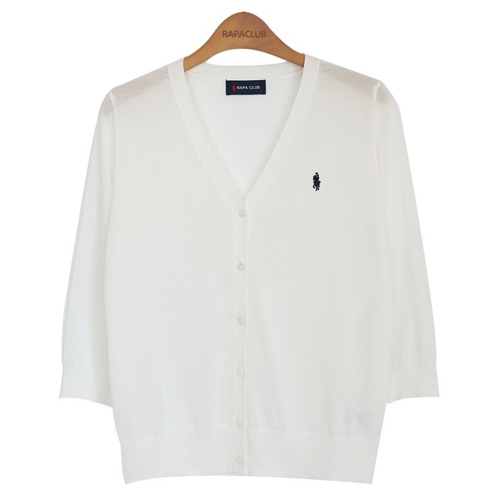 라파클럽 여성용 텐셀  7부 여름 니트 가디건