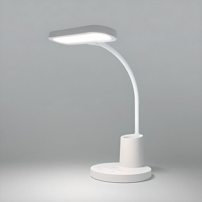 브로닉 펜홀더 LED 책상 무선 스탠드 핸드폰거치대 연필꽂이 조명