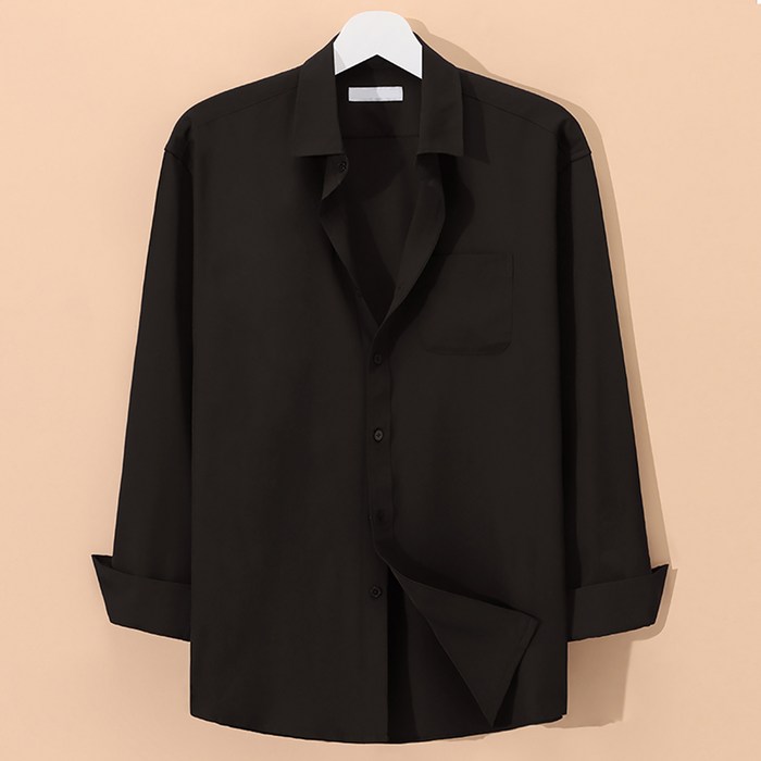 후앙스 남성용 구김없는 링클프리 베이직 스판 긴팔 셔츠 GZCP5105