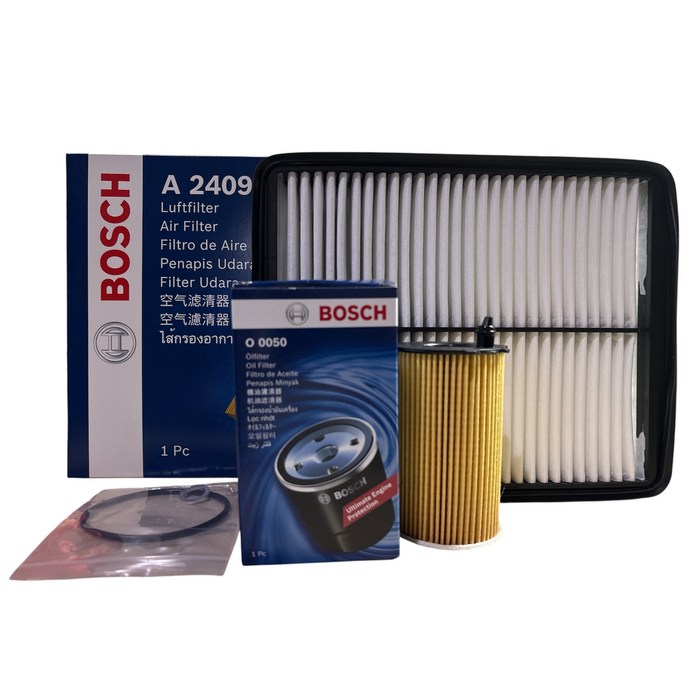 보쉬 엔진 오일 교환 필터 셋트 그랜져 HG 3.03.3 LPi 오일필터에어필터 O0050A2409, 오일필터에어필터O0050A2409, 1세트