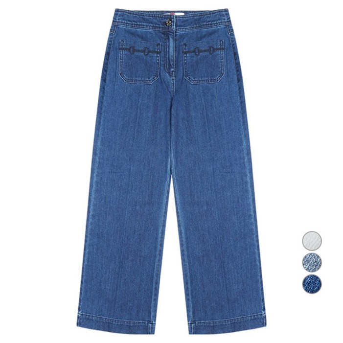 베스띠벨리 여성용 포켓 비조 포인트 데님 팬츠 BKPKD2284