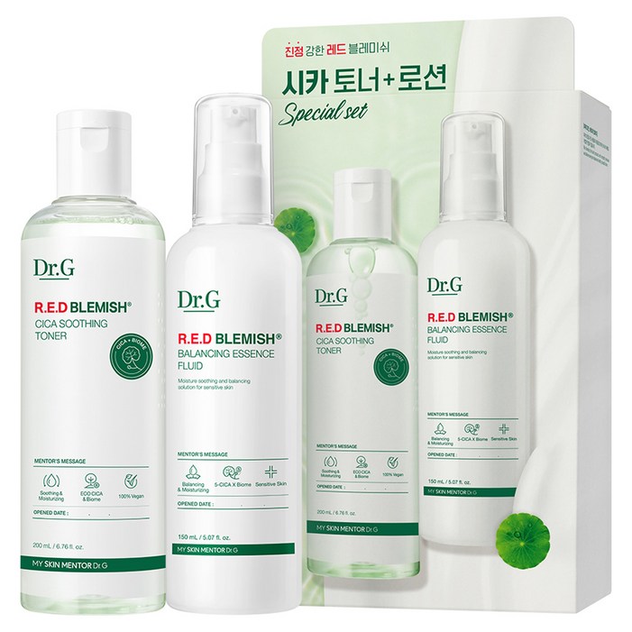 닥터지 레드 블레미쉬 시카 토너 200ml + 로션 150ml 세트