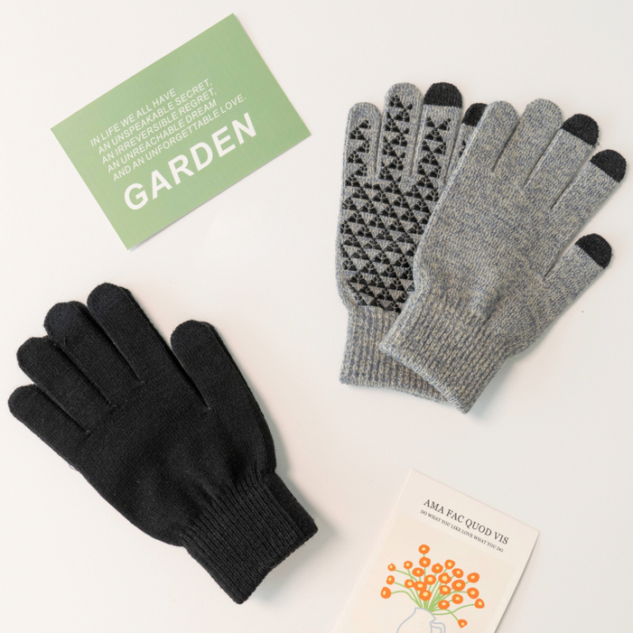 비안 방한 논슬립 스포츠 터치 장갑 2종 세트