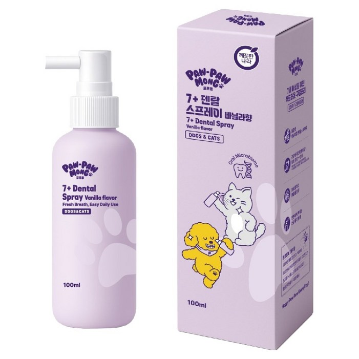 포포몽 강아지 덴탈 스프레이 구취 제거 바닐라향