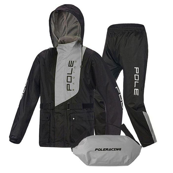 폴레이싱 방수 오토바이 우의 상하의 세트 C타입