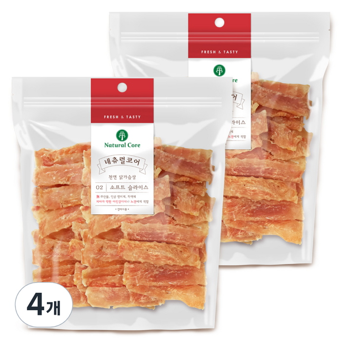네츄럴코어 강아지 치킨 소프트 슬라이스 간식