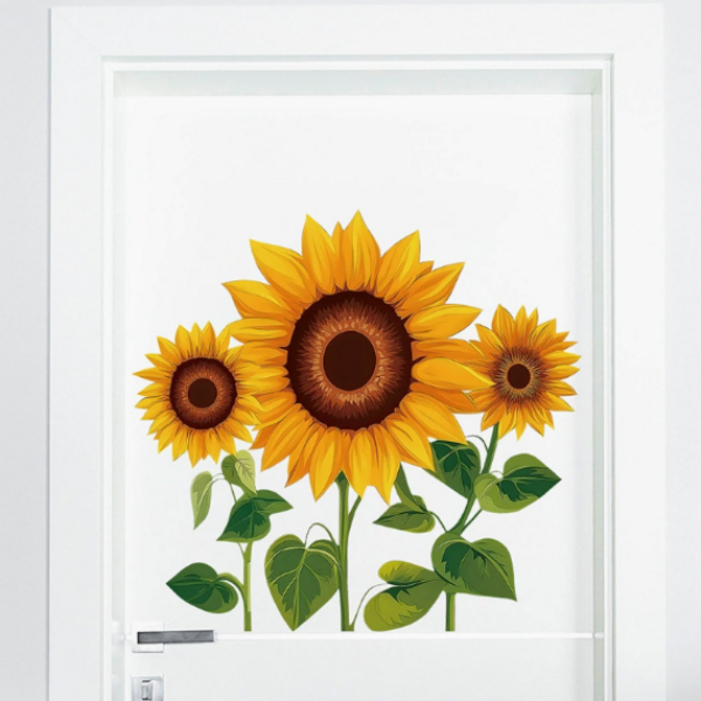 스타리움 인테리어 벽면 데코 포인트 스티커 해바라기