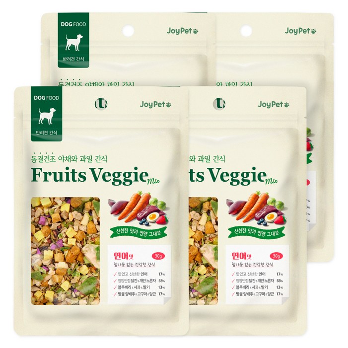 조이펫 강아지 야채와 과일 동결건조 간식