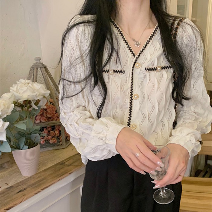 B1702 스아오 빅사이즈여성의류 쉬폰블라우스 44110